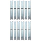 VidaXL Grondanker L-vormig 5x5x50 cm Gegalvaniseerd Staal (12 stuks, 30% korting)