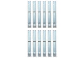 vidaXL L-vormig Grondanker (12 stuks) - Gegalvaniseerd Staal 5x5x50 cm