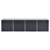 Verhoogde Plantenbak Staal Antraciet 320x80x77 cm - 35% Korting