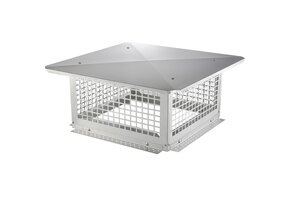 Schoorsteenkap RVS 304 Zilver 582x582 mm | Weerbestendig & Roestvrij | 47% Korting