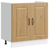 Spoelbakonderkast Kalmar 80cm Artisanaal Eiken - 35% Korting
