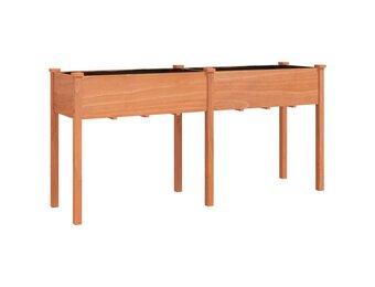 Plantenbak met Voering 161x45x76 cm Vurenhout Bruin - 34% Korting