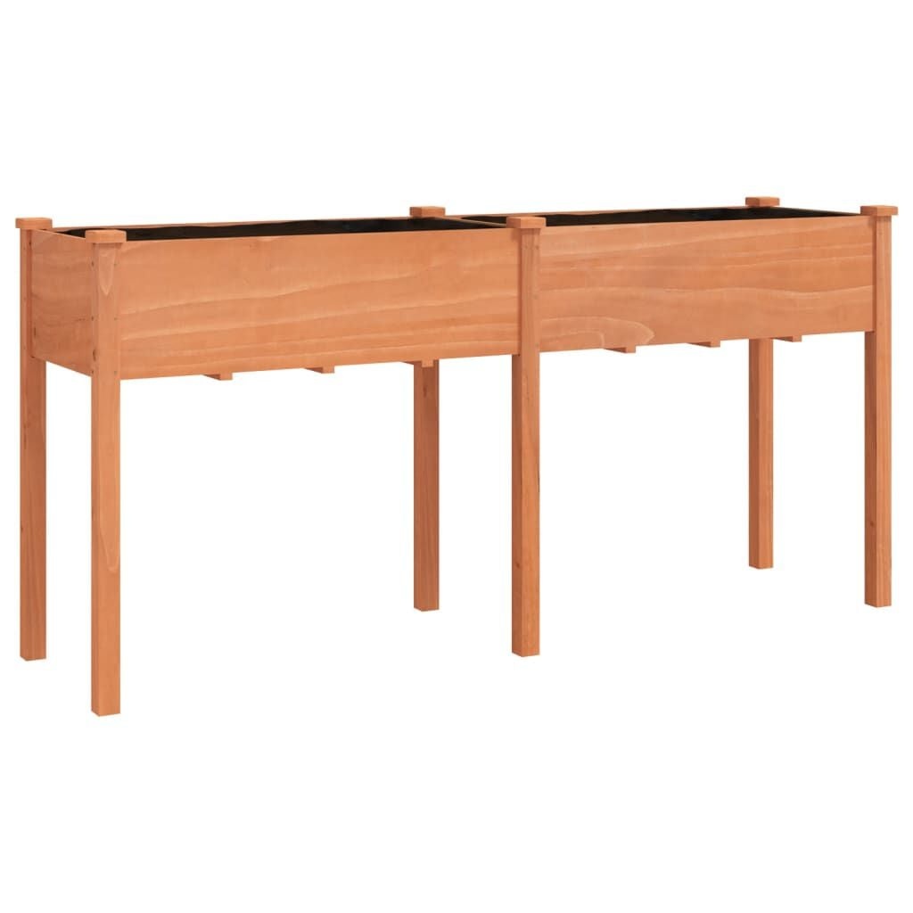 Plantenbak met Voering 161x45x76 cm Vurenhout Bruin - 34% Korting
