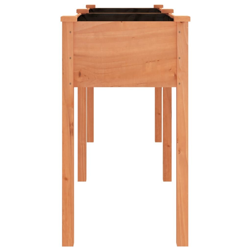Plantenbak met Voering 161x45x76 cm Vurenhout Bruin - 34% Korting