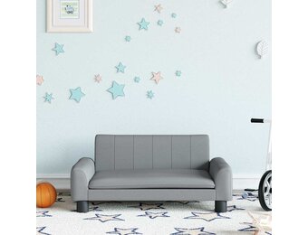 VidaXL Kinderbank Stof Lichtgrijs 70x45x30 cm (54% Korting)