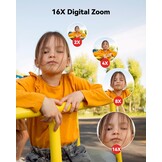 Digitale Kinder Camera Zwart - 48MP FHD - 16x Zoom - 32GB - 34% Korting