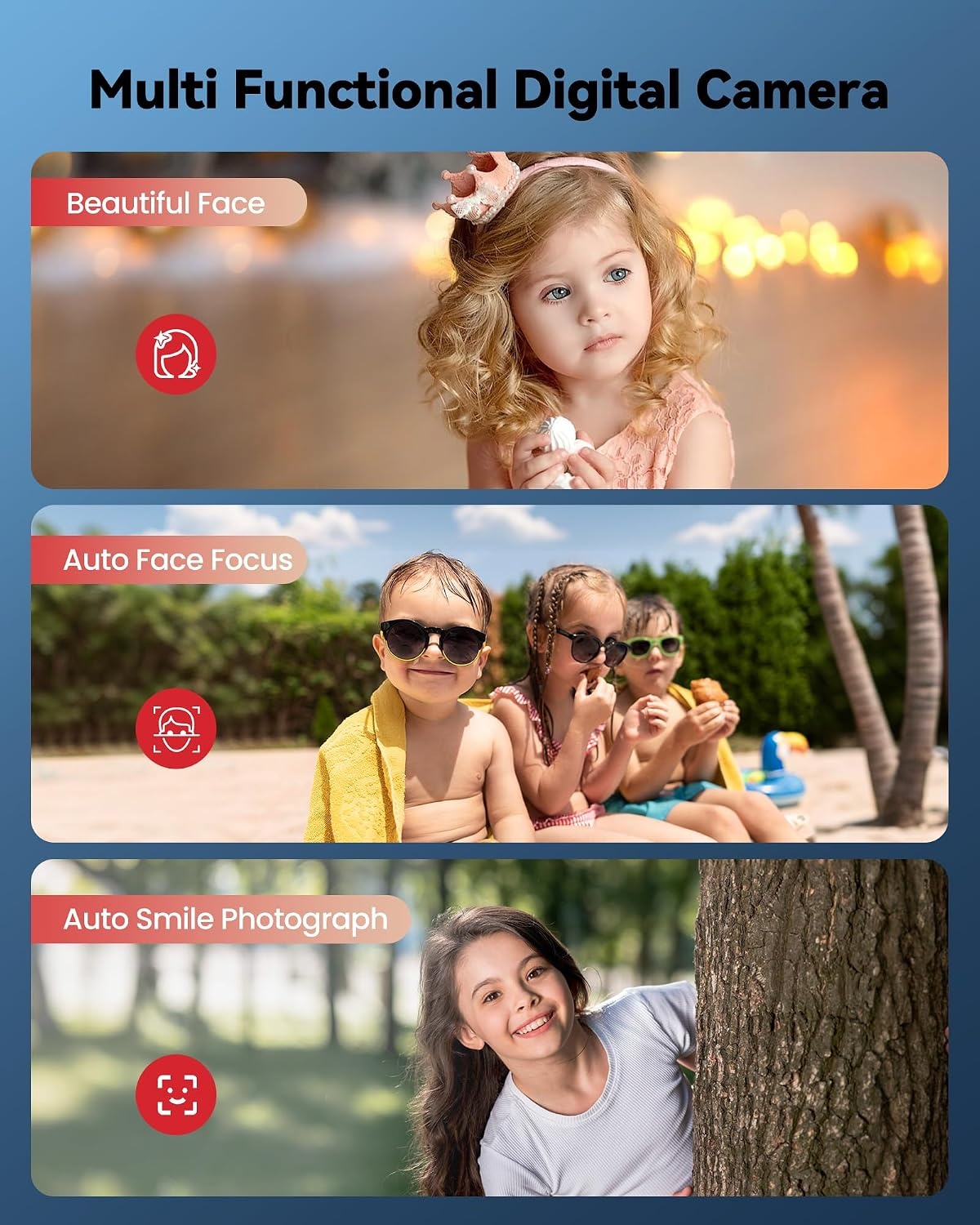 Digitale Kinder Camera Zwart - 48MP FHD - 16x Zoom - 32GB - 34% Korting