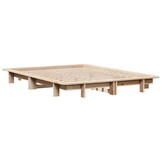 Massief Houten Bedframe Grenenhout 120x200 cm - 35% Korting