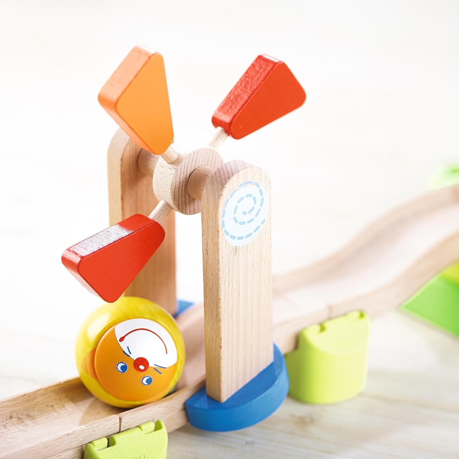 Houten Knikkerbaan Kullerbü Windmolenbaan | Multicolor | 34% Korting