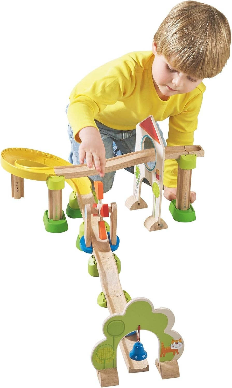 Houten Knikkerbaan Kullerbü Windmolenbaan | Multicolor | 34% Korting