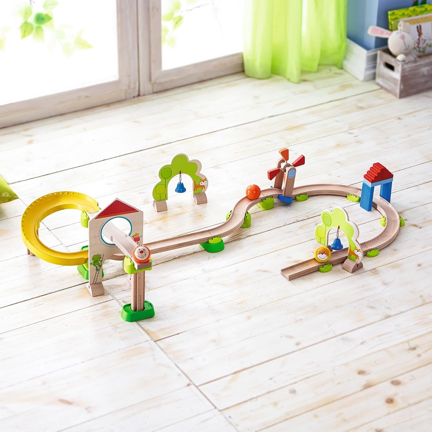 Houten Knikkerbaan Kullerbü Windmolenbaan | Multicolor | 34% Korting