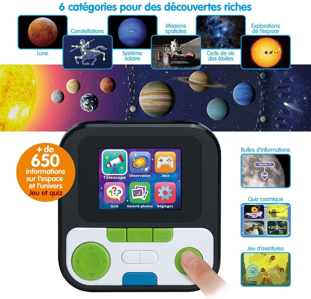Interactieve Videotelescoop Kinderen 7+ | 110x Zoom, Kleurenscherm | 35% Korting