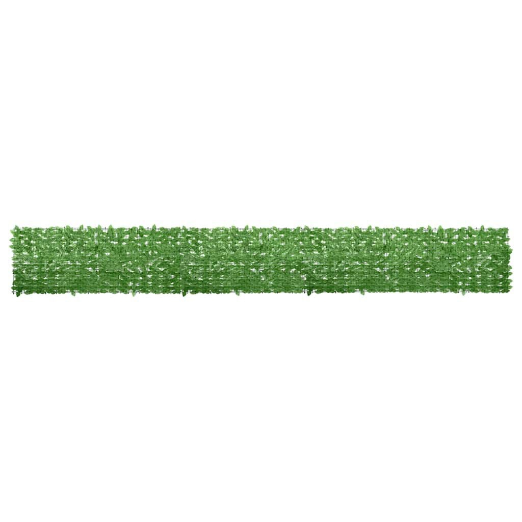 vidaXL Balkonscherm met Groene Bladeren 600x75 cm - 33% Korting
