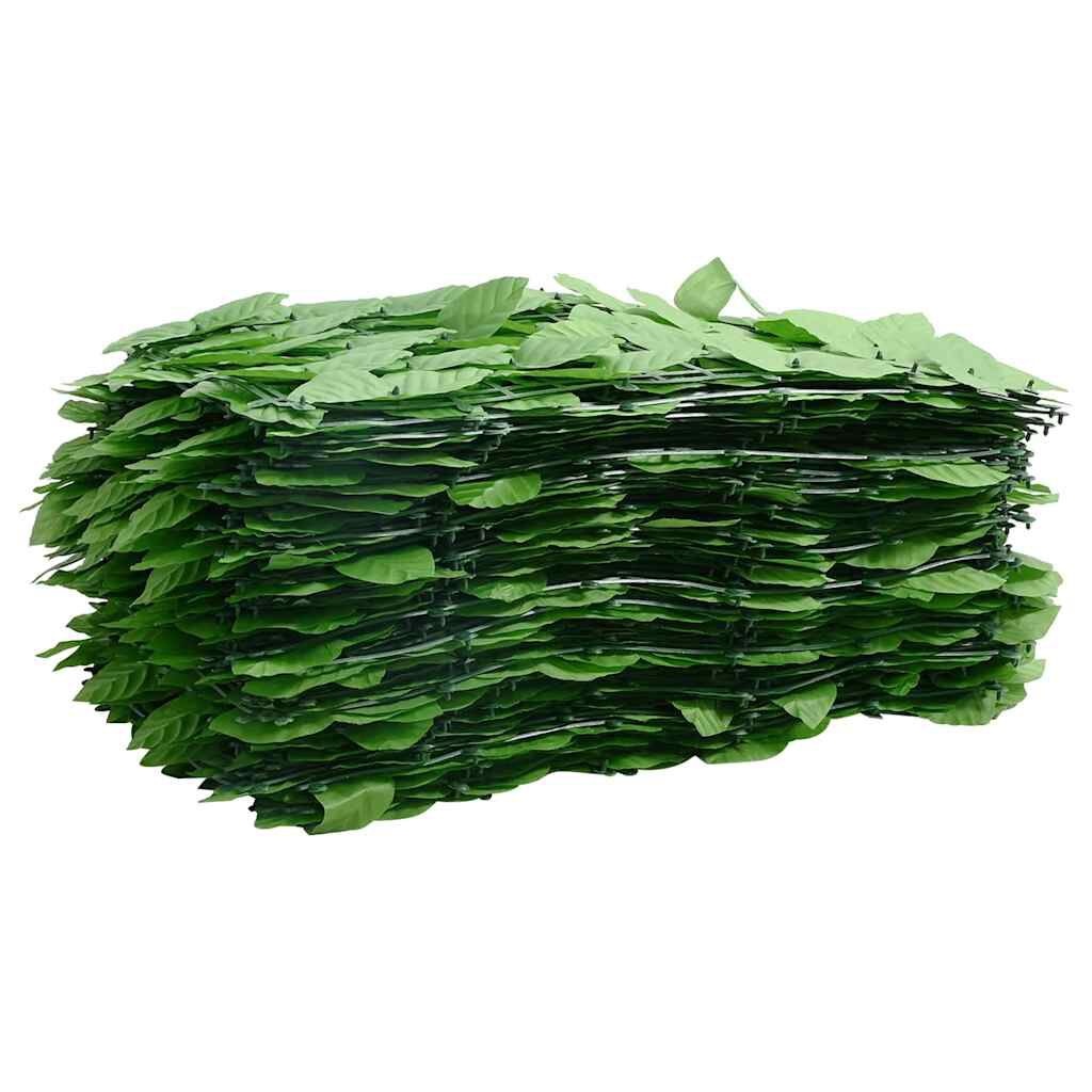 vidaXL Balkonscherm met Groene Bladeren 600x75 cm - 33% Korting