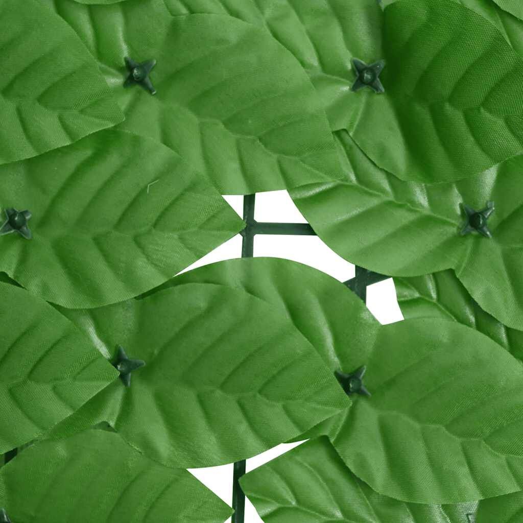 vidaXL Balkonscherm met Groene Bladeren 600x75 cm - 33% Korting