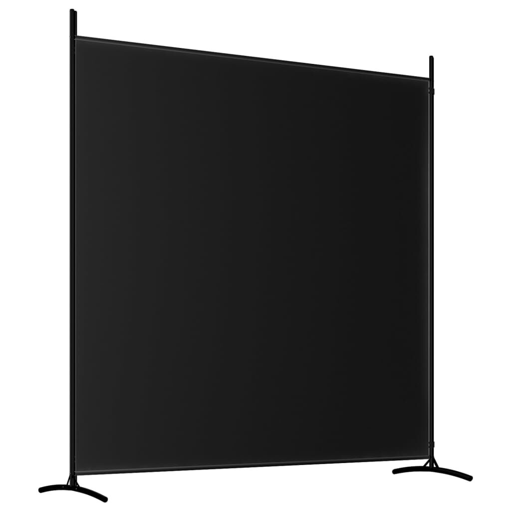 Kamerscherm 2 Panelen 348x180cm Zwart - 34% Korting