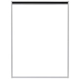 Plissé raamhor 60x80 cm aluminium wit met zwart gaas - 33% korting