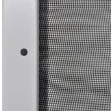 Plissé raamhor 60x80 cm aluminium wit met zwart gaas - 33% korting