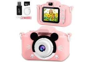 Digitale Kindercamera Roze - 20MP, 1080P HD, 2" Scherm, 32GB SD | 38% Korting