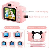 Roze Digitale Kindercamera 20MP + 32GB SD-kaart (32% Korting)