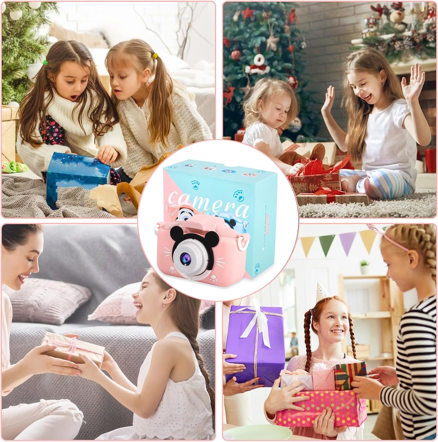 Roze Digitale Kindercamera 20MP + 32GB SD-kaart (32% Korting)