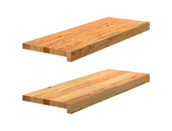 VidaXL Vensterbanken Massief Eikenhout Lichtbruin - Set van 2 (70x30x2cm) - 34% Korting