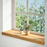 VidaXL Vensterbanken Massief Eikenhout Lichtbruin - Set van 2 (70x30x2cm) - 34% Korting