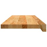VidaXL Vensterbanken Massief Eikenhout Lichtbruin - Set van 2 (70x30x2cm) - 34% Korting