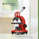 Bresser Junior Biolux SEL Microscoop Rood - 1600x Vergroting, Smartphone Adapter