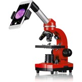 Bresser Junior Biolux SEL Microscoop Rood - 1600x Vergroting, Smartphone Adapter