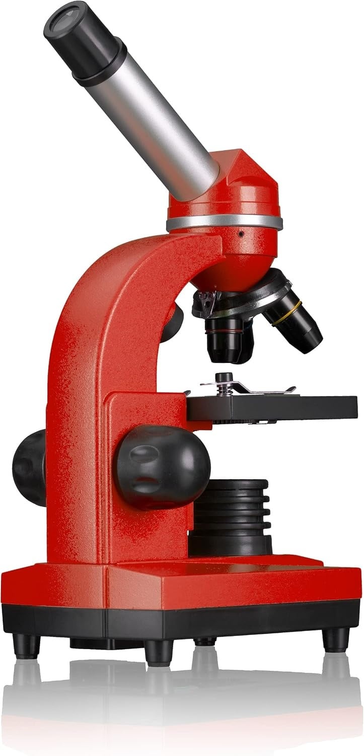 Bresser Junior Biolux SEL Microscoop Rood - 1600x Vergroting, Smartphone Adapter
