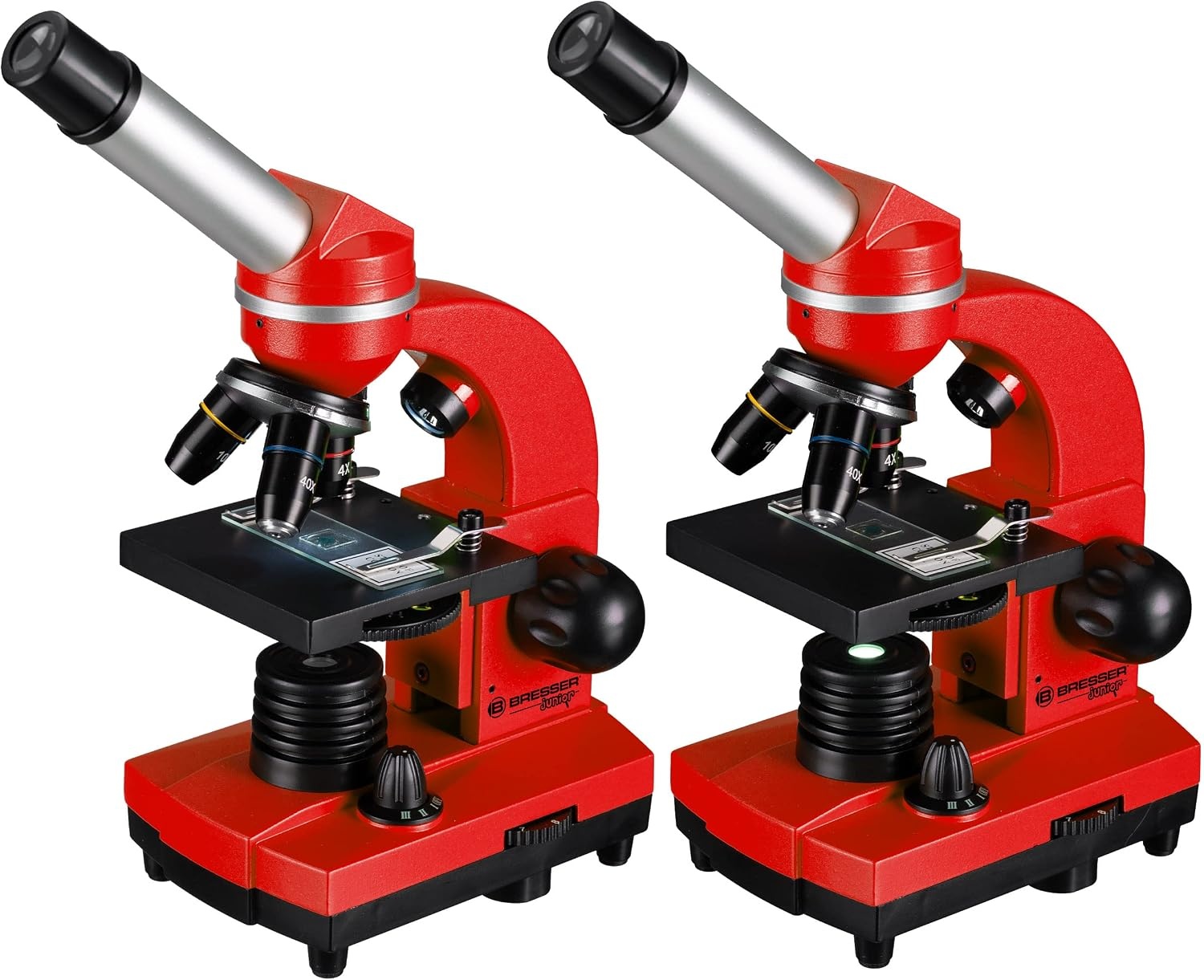 Bresser Junior Biolux SEL Microscoop Rood - 1600x Vergroting, Smartphone Adapter