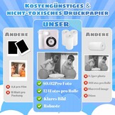 AORILE Kindercamera met Direct Print, 1080P HD, 32GB SD - Wit (33% korting)