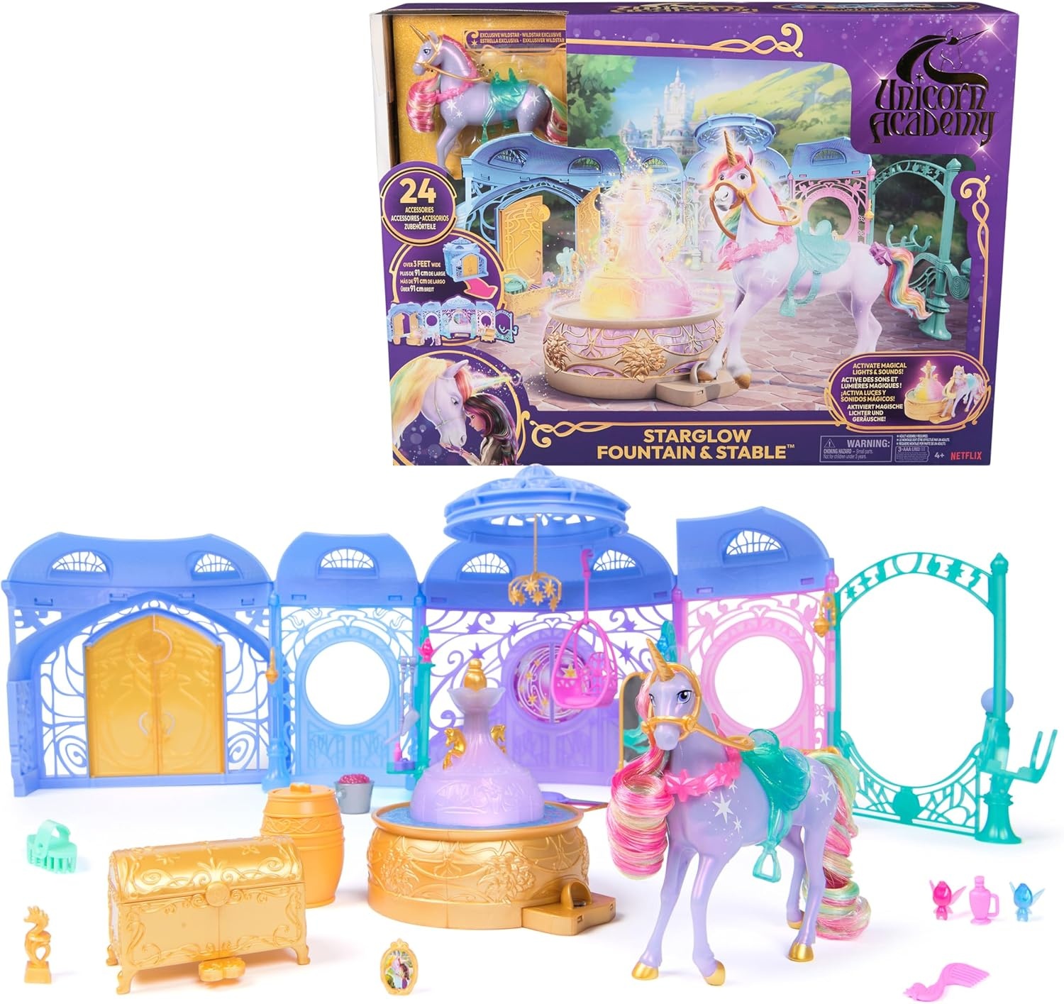 Unicorn Academy Fontein & Stal Speelset met Wildstar - 34% Korting!