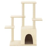 Kattenmeubel met Krabpalen 97,5 cm Crèmekleurig - 28% Korting