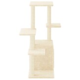 Kattenmeubel met Krabpalen 97,5 cm Crèmekleurig - 28% Korting