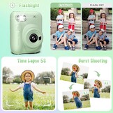 Gofunly Kinder Instant Camera Groen - 14MP - 32GB + Printpapier - 34% Korting