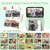 Gofunly Kinder Instant Camera Groen - 14MP - 32GB + Printpapier - 34% Korting