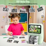 Gofunly Kinder Instant Camera Groen - 14MP - 32GB + Printpapier - 34% Korting