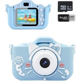 Kinder Camera Blauw 20MP Selfie & 32GB SD - 33% Korting!