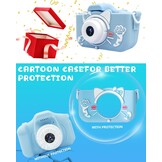 Kinder Camera Blauw 20MP Selfie & 32GB SD - 33% Korting!