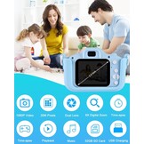 Kinder Camera Blauw 20MP Selfie & 32GB SD - 33% Korting!