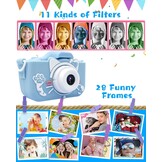 Kinder Camera Blauw 20MP Selfie & 32GB SD - 33% Korting!