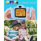 Kinder Camera Blauw 20MP Selfie & 32GB SD - 33% Korting!