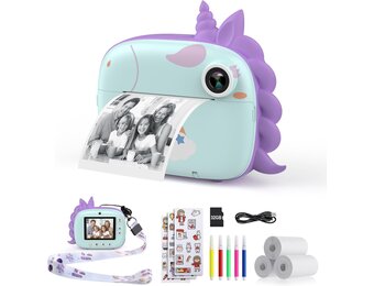 HiMont Kinder Instant Camera Groen - 32GB - 34% Korting