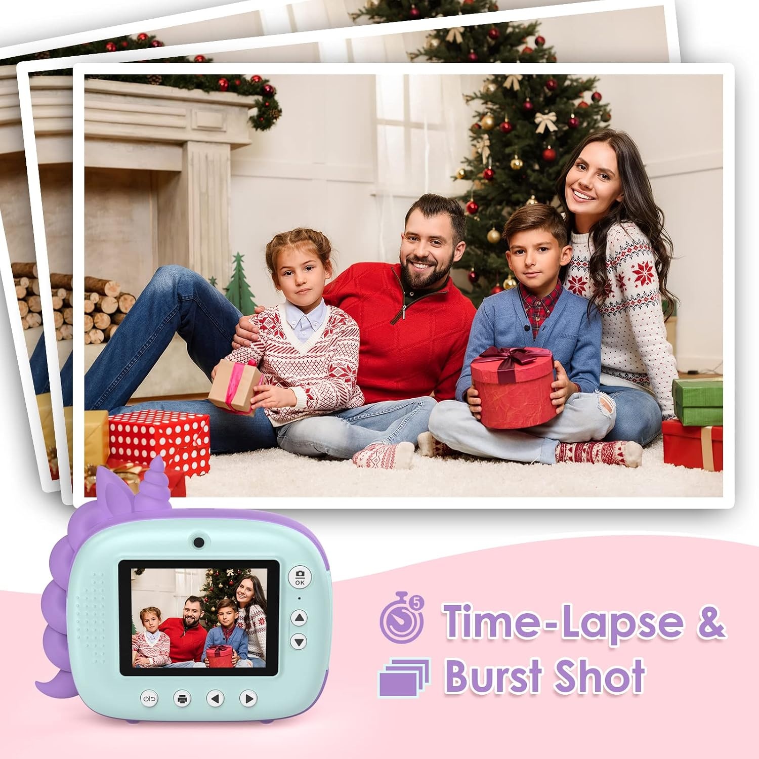 HiMont Kinder Instant Camera Groen - 32GB - 34% Korting