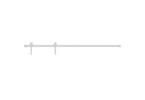 vidaXL Schuifdeurbeslagset 183cm Staal Wit - 46% Korting