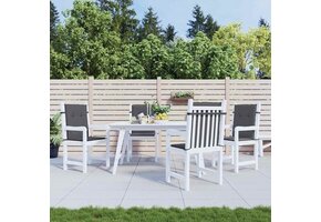 vidaXL Tuinstoelkussens Lage Rug Oxford Stof Antraciet 44% Korting
