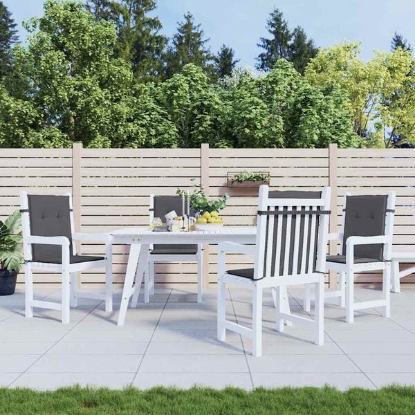vidaXL Tuinstoelkussens Lage Rug Oxford Stof Antraciet 34% Korting
