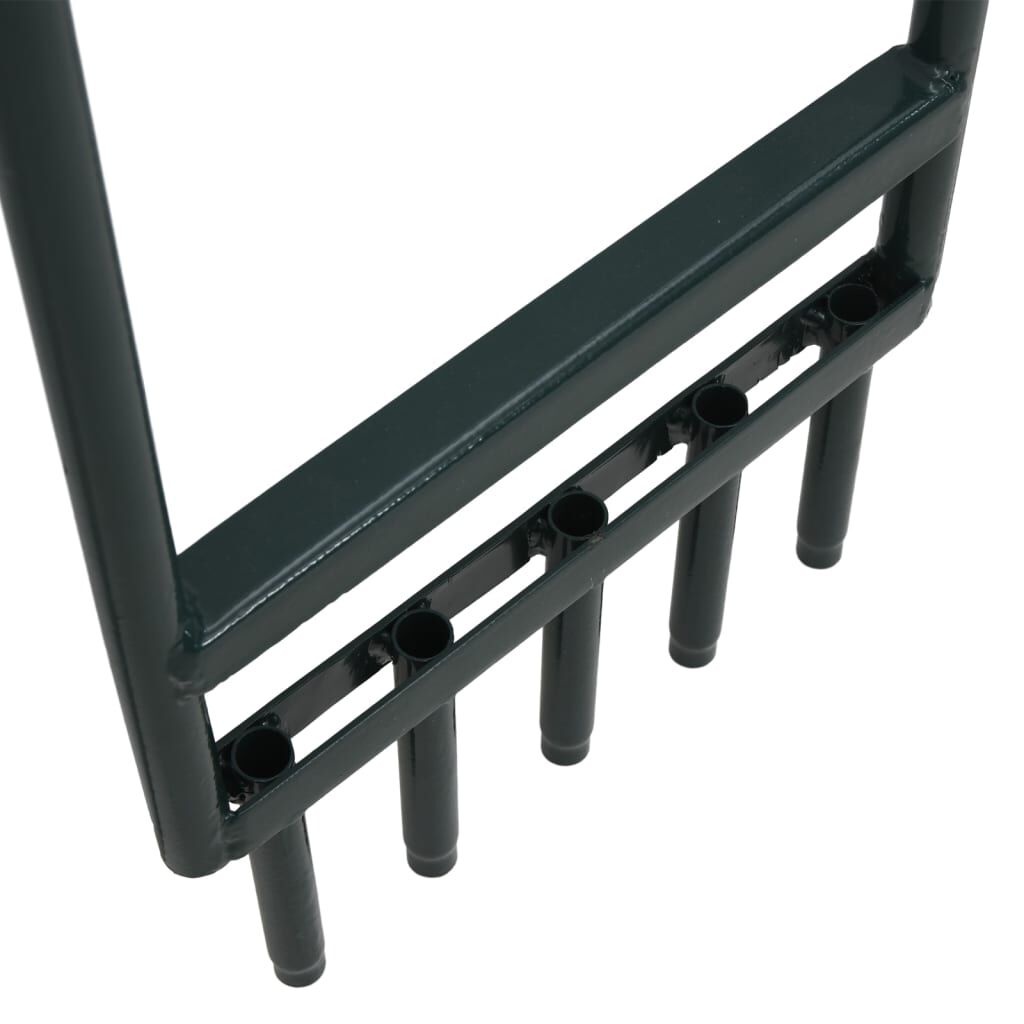 Gazonbeluchter met 5 Holle Tanden - Gepoedercoat Staal - Groen - 33% Korting